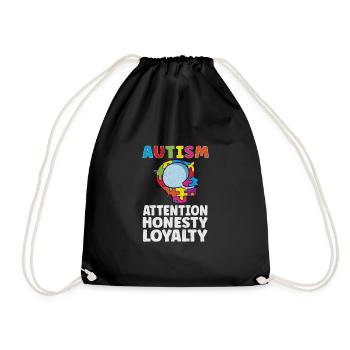 Sensibilisation à l’autisme Maladie autistique Poison autistique - Sac de sport léger - noir - Devant