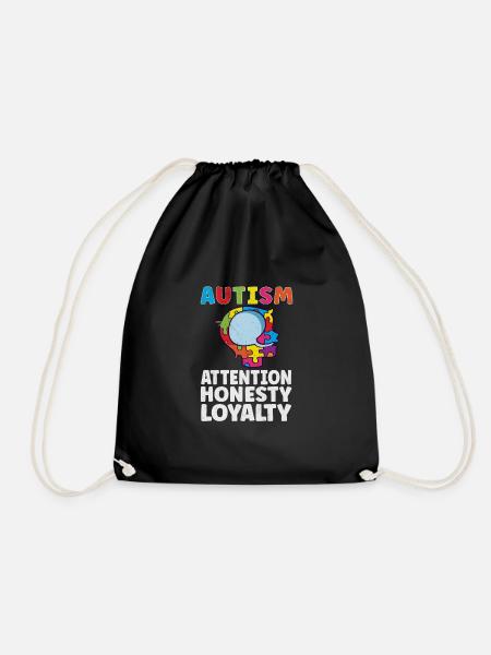 Autism Awareness Autism Disease Autistic Gift - Turnbeutel - Schwarz