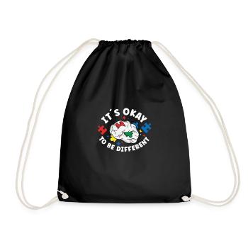 Autism Awareness Autism Disease Autistic Gift - Turnbeutel - Schwarz - Vorne