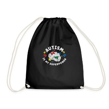 Sensibilisation à l’autisme Maladie autistique Poison autistique - Sac de sport léger - noir - Devant