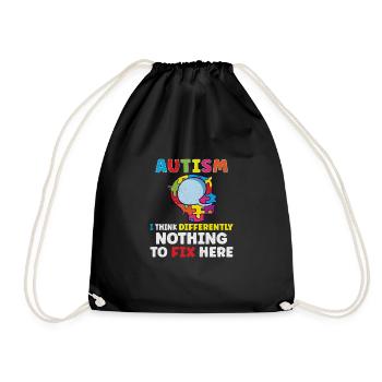 Autism Awareness Autism Disease Autistic Gift - Turnbeutel - Schwarz - Vorne