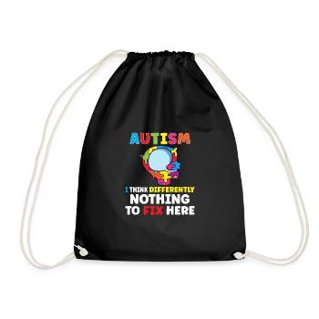 Autism Awareness Autism Disease Autistic Gift - Turnbeutel - Schwarz - Vorne