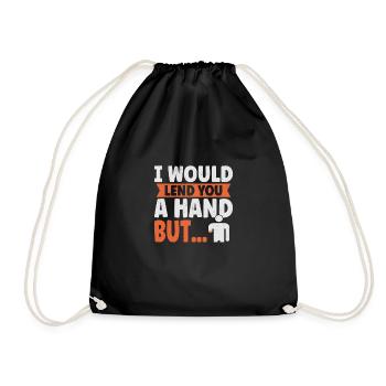 Hand Arm Amputee Assembly Required Amputation - Drawstring Bag - black - Front