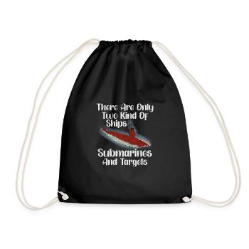 Submariner Definition Submarines Veteran Gift - Drawstring Bag - black - Front