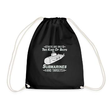 Submariner Definition Submarines Veteran Gift - Drawstring Bag - black - Front