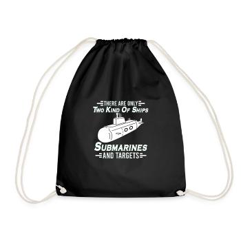 Submariner Definition Submarines Veteran Gift - Drawstring Bag - black - Front