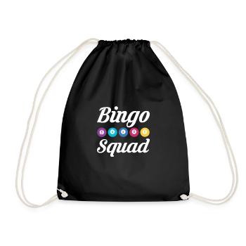 Bingo Squad Shirt Geschenk - Turnbeutel - Schwarz - Vorne
