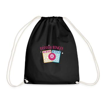 OOOOH Bingo Shirt Geschenk - Turnbeutel - Schwarz - Vorne