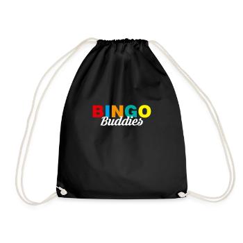 Bingo Buddies Shirt Geschenk - Turnbeutel - Schwarz - Vorne