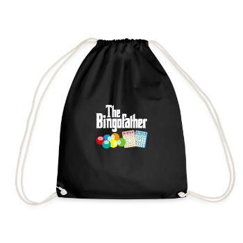 Le cadeau de chemise Bingofahter Père Papa Fête des pères - Sac de sport léger - noir - Devant