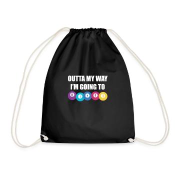 Outta My Way In Going To Bingo Shirt Cadeau - Sac de sport léger - noir - Devant