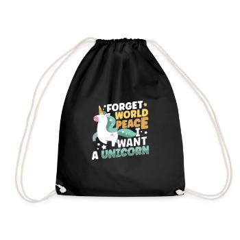 Horse Dressage Horseback-Riding Horse Girl Barn - Turnbeutel - Schwarz - Vorne