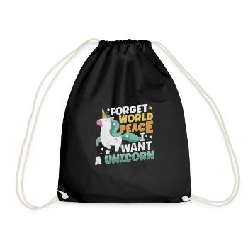 Horse Dressage Horseback-Riding Horse Girl Barn - Turnbeutel - Schwarz - Vorne