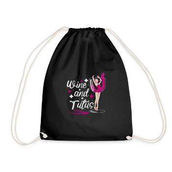 Ballet Ballerine Danse Danse Danse Ballet Cadeau - Sac de sport léger - noir - Devant