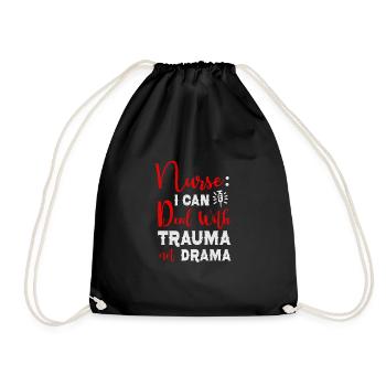 Infirmière Infirmière Infirmière Clinique Paramédicale - Sac de sport léger - noir - Devant