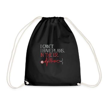 Infirmière Infirmière Infirmière Clinique Paramédicale - Sac de sport léger - noir - Devant