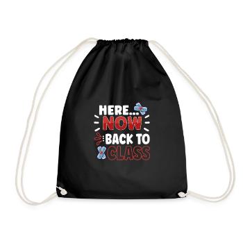 School Nurse Nursing Clinic Medical Stuff - Turnbeutel - Schwarz - Vorne