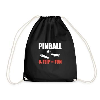 Flipper & Flip = Fun Shirt Flipper Machine - Sac de sport léger - noir - Devant