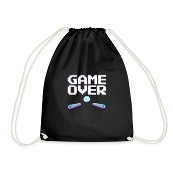 Game Over Pinball Player Pinball Machine Shirt - Sac de sport léger - noir - Devant