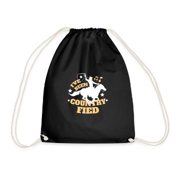 Country music Southern Music Jazz country music - Drawstring Bag - black - Front
