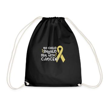 Childhood Cancer Awareness Month Mom Mother Gift - Drawstring Bag - black - Front