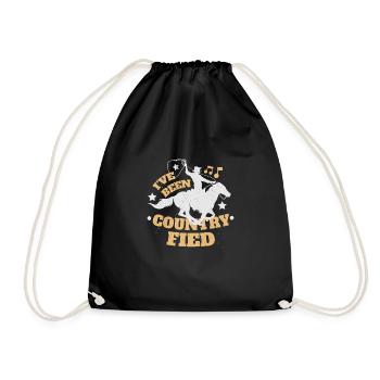 Country music Southern Music Jazz country music - Drawstring Bag - black - Front
