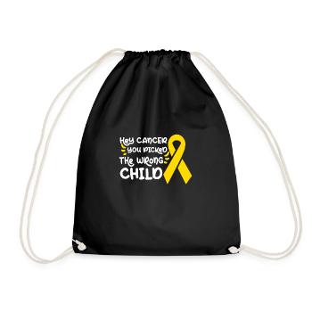 Childhood Cancer Awareness Month Mom Mother Gift - Drawstring Bag - black - Front