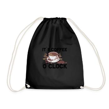 Coffee Lover Caffeine Molecule Java Latte Espresso - Turnbeutel - Schwarz - Vorne