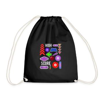 Cadeau de chemise flipper à score élevé - Sac de sport léger - noir - Devant