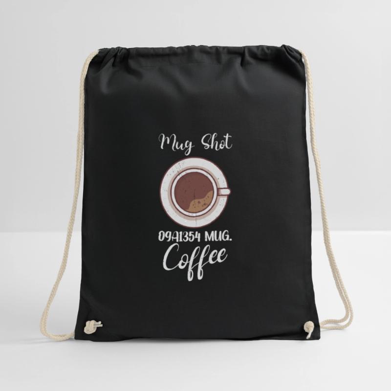 Coffee Lover Caffeine Molecule Java Latte Espresso Drawstring Bag