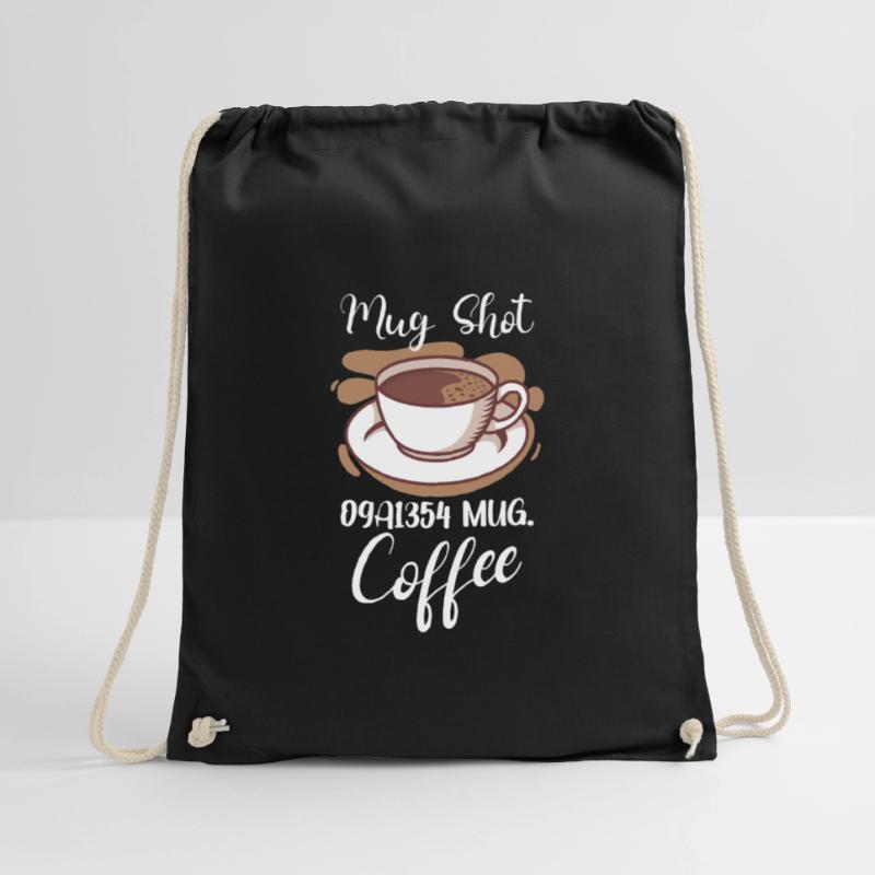 Coffee Lover Caffeine Molecule Java Latte Espresso Drawstring Bag