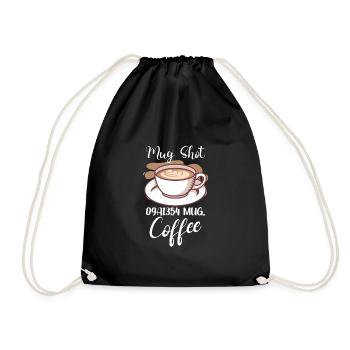 Coffee Lover Caffeine Molecule Java Latte Espresso - Turnbeutel - Schwarz - Vorne