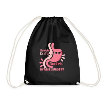 Sleeve gastrectomy Sleeve gastrectomy - Drawstring Bag - black - Front