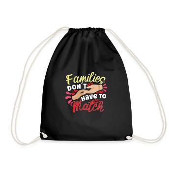 Funny Adoption Adoption Day Gifts - Drawstring Bag - black - Front