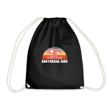 Roevember Time Vintage Rétro Femmes Symbole - Sac de sport léger - noir - Devant