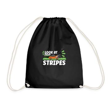 Garden Plants Gardener Lawn Mowing Leaf Blowers - Drawstring Bag - black - Front
