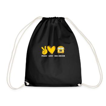 Funny School Bus Driver Appreciation anniversary - Turnbeutel - Schwarz - Vorne