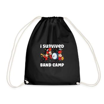 Marching Band Clarinetist School Rehearsal Music - Drawstring Bag - black - Front
