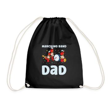 Marching Band Clarinetist School Rehearsal Music - Drawstring Bag - black - Front