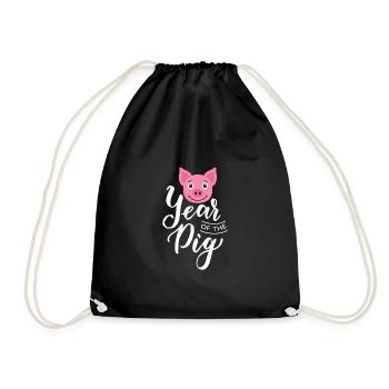 Your Of The Pig Shirt Gift Year Of the Pig - Drawstring Bag - black - Front
