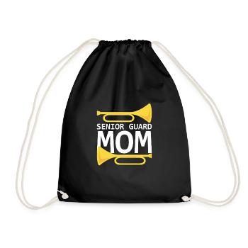 Marching Band Clarinetist School Rehearsal Music - Drawstring Bag - black - Front