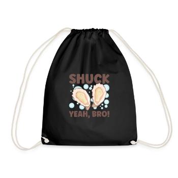 Oyster Lovers Funny Oyster Oyster Shucker - Drawstring Bag - black - Front