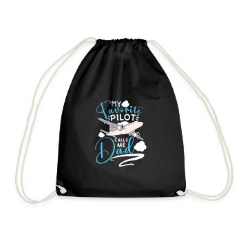 Pilote Aviation Avion Compagnie Aérienne Capitaine Aviator - Sac de sport léger - noir - Devant