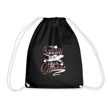 Pilote Aviation Avion Compagnie Aérienne Capitaine Aviator - Sac de sport léger - noir - Devant