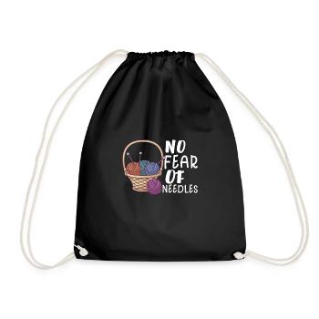 Sewing Machine Fun Sewing Sewing Sewing Fan Hobby - Drawstring Bag - black - Front