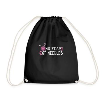 Sewing Machine Fun Sewing Sewing Sewing Fan Hobby - Drawstring Bag - black - Front