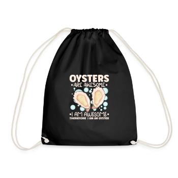 Amateurs d’huîtres Drôle d’huîtres Shucker d’huîtres - Sac de sport léger - noir - Devant