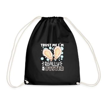 Oyster Lovers Funny Oyster Oyster Shucker - Drawstring Bag - black - Front