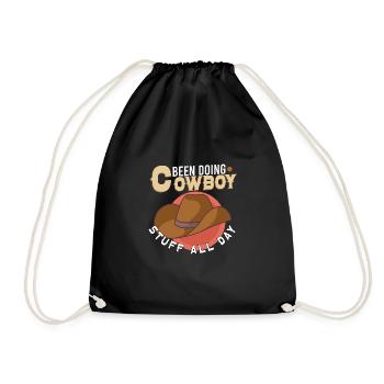 Cowboy Barn Bull Rider Rodeo Country Western - Sac de sport léger - noir - Devant
