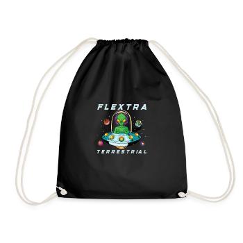 Alien Extraterrestrial Area 51 Ufo Space Geek - Drawstring Bag - black - Front